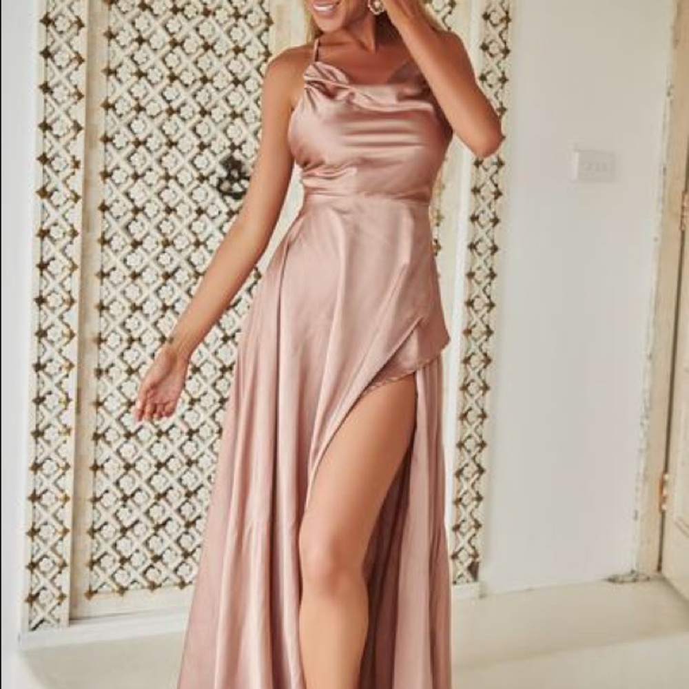 Satin Maxi Dress